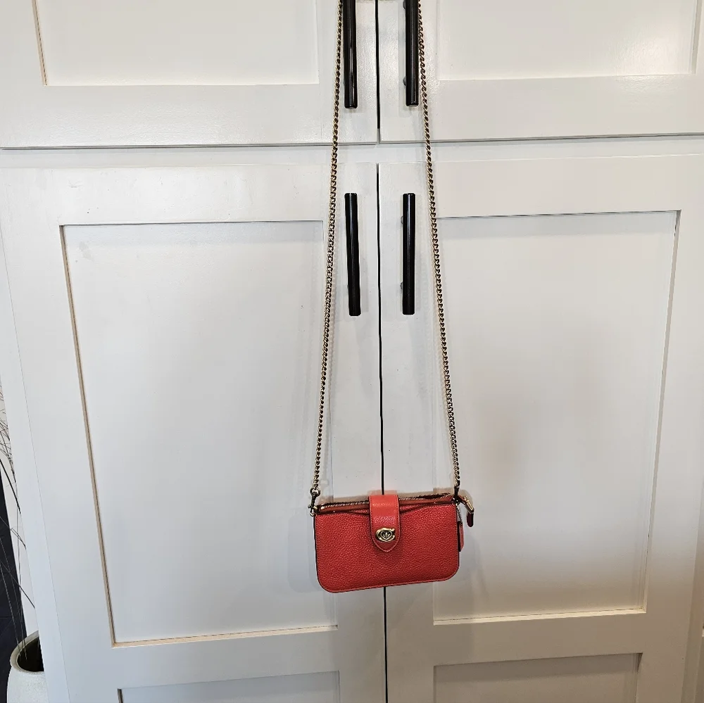 COACH PEBBLE LEATHER MINI CROSSBODY - Picture 7 of 7